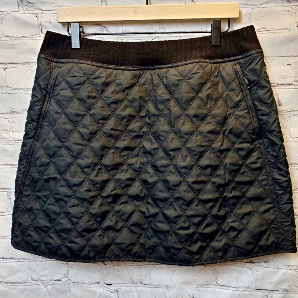 $40  Prana Black Quilted Skirt